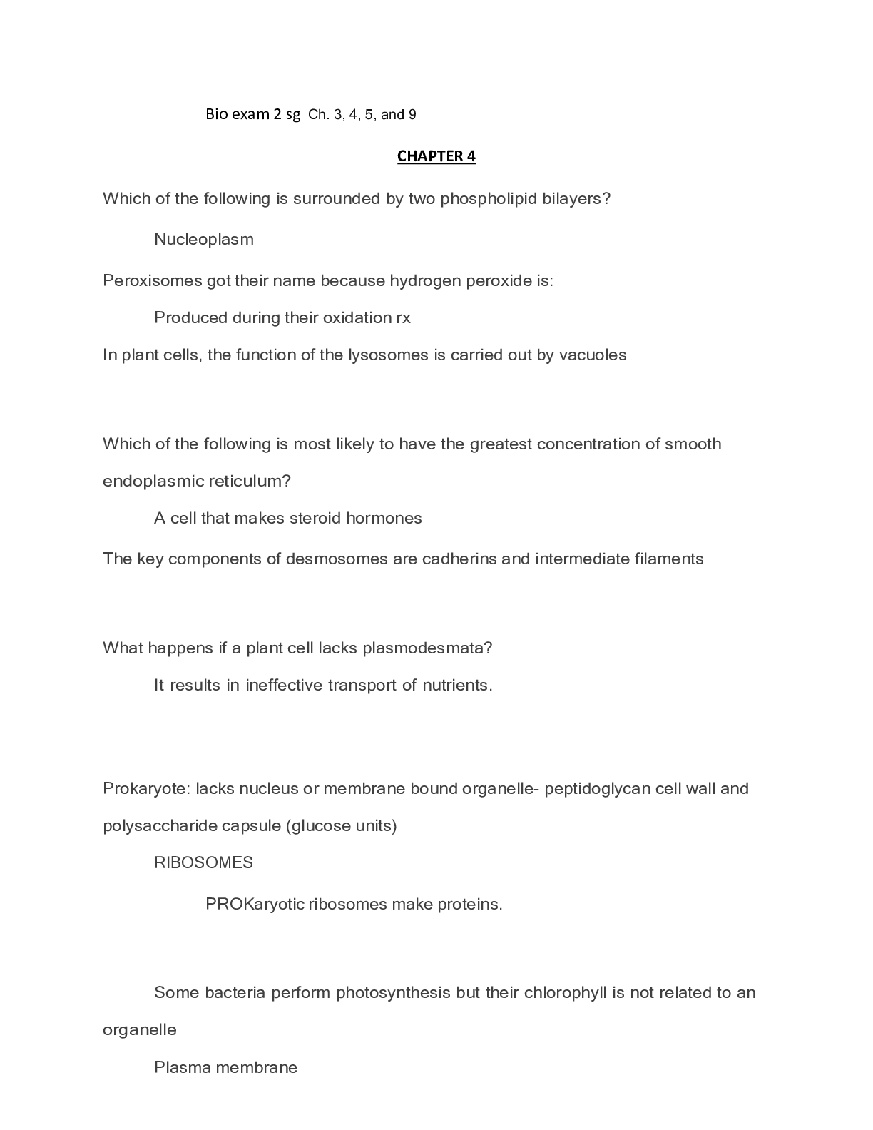 Preview of Arizona State University - BIO 360 Exam 2 Study Guide.. (Latest 2021) Correct Study Guide,